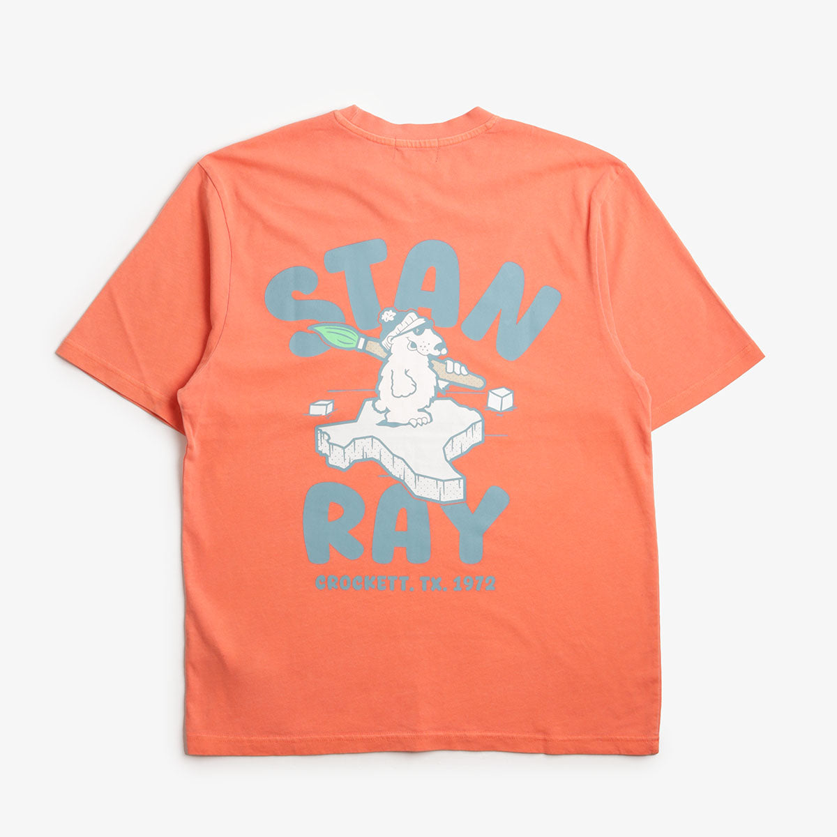 Stan Ray Polar State T-Shirt, Washed Red, Detail Shot 2