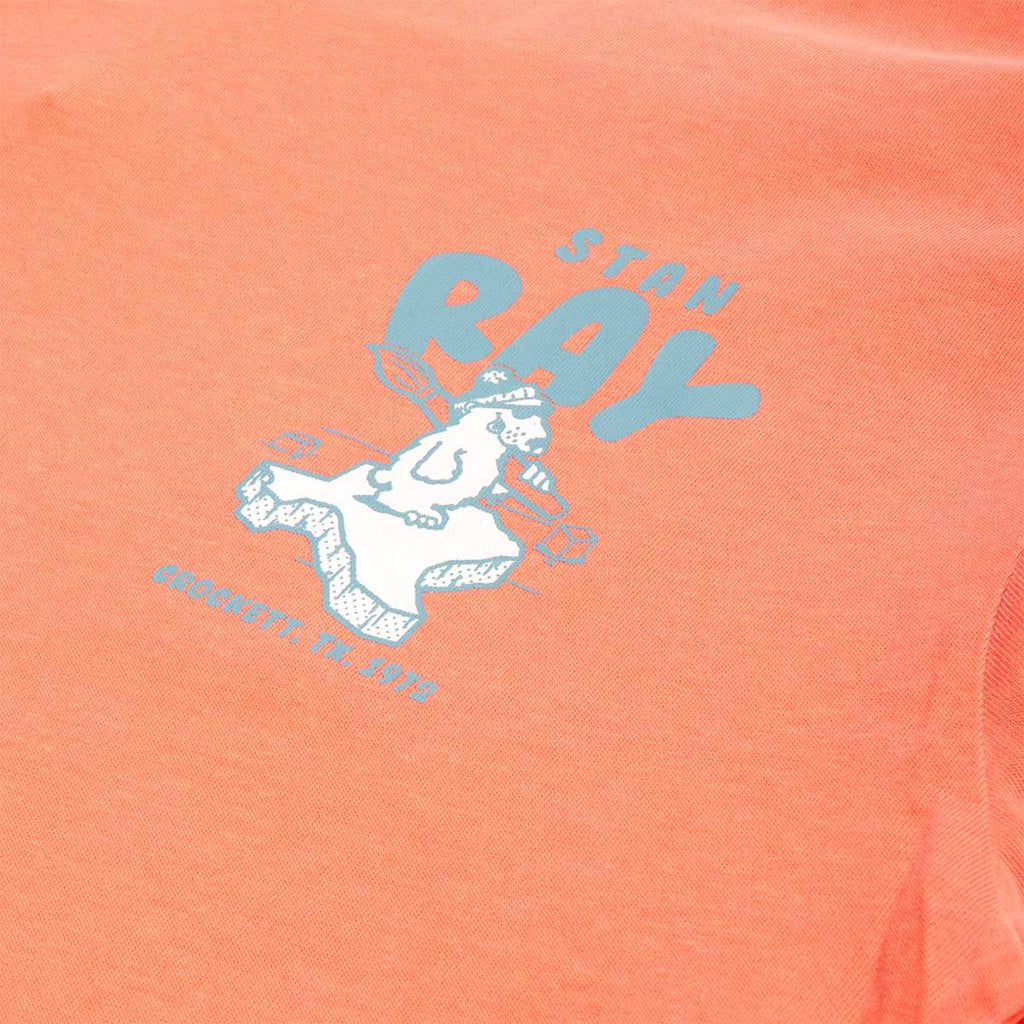 Stan Ray Polar State T-Shirt, Washed Red, Detail Shot 3