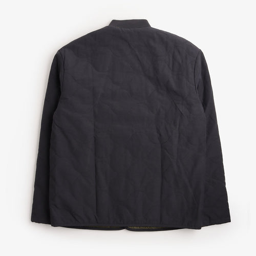 Stan Ray Quilted Jacket in Black, back view