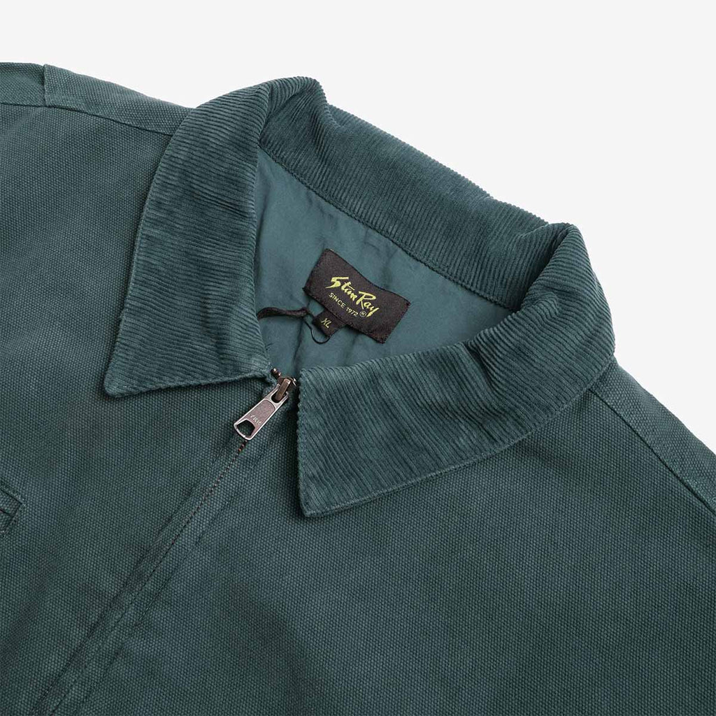 Stan Ray Roughneck Collared Bomber Jacket, Washed Botanical, Detail Shot 3
