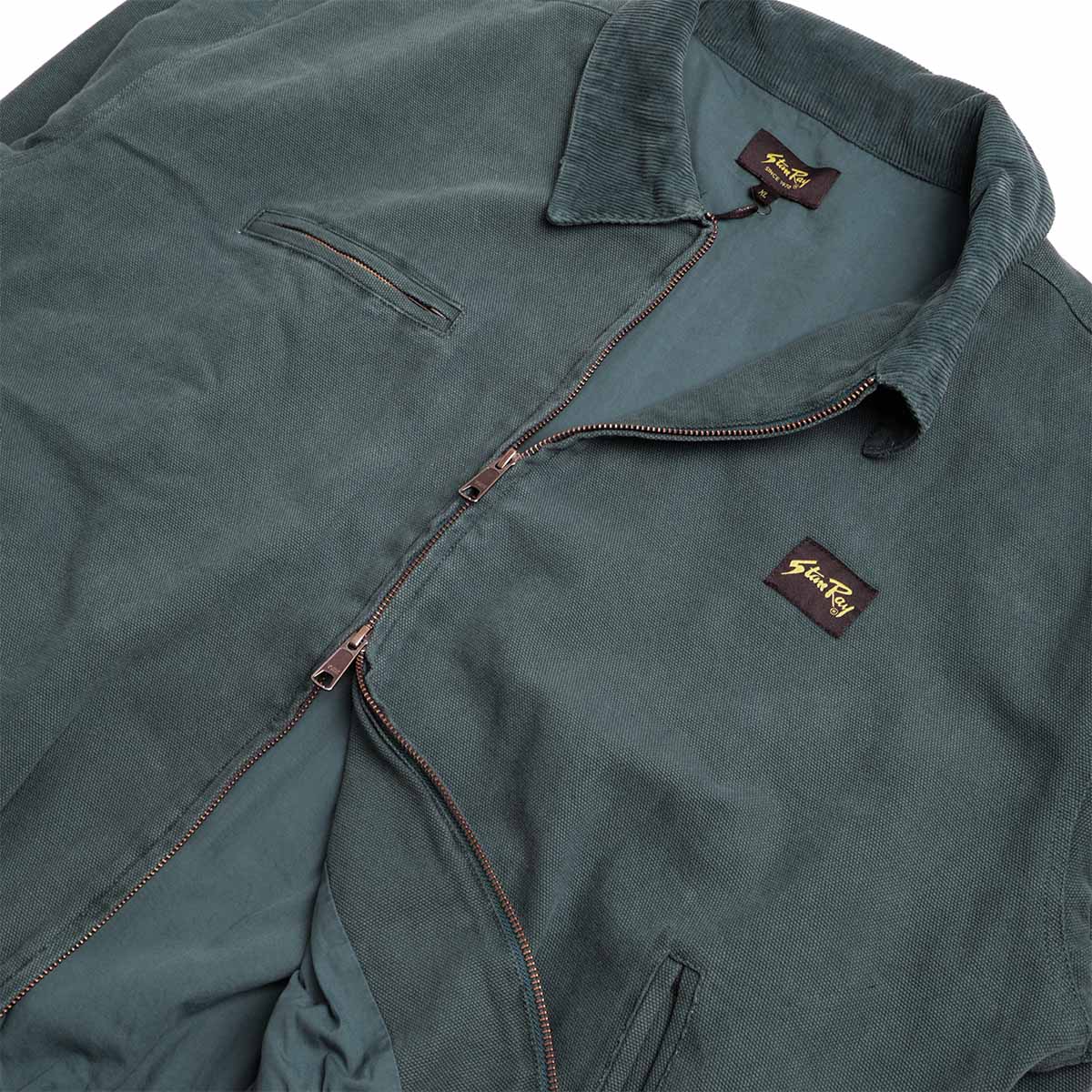 Stan Ray Roughneck Collared Bomber Jacket, Washed Botanical, Detail Shot 4