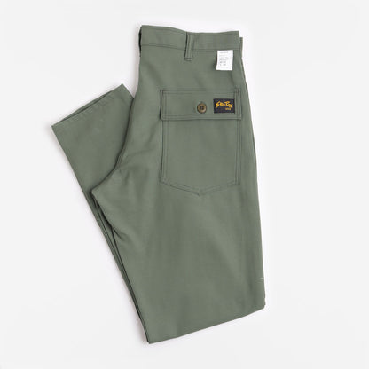 Stan Ray Slim Fit 4 Pocket Fatigue Pant - 1300 series, Olive Sateen, Detail Shot 1