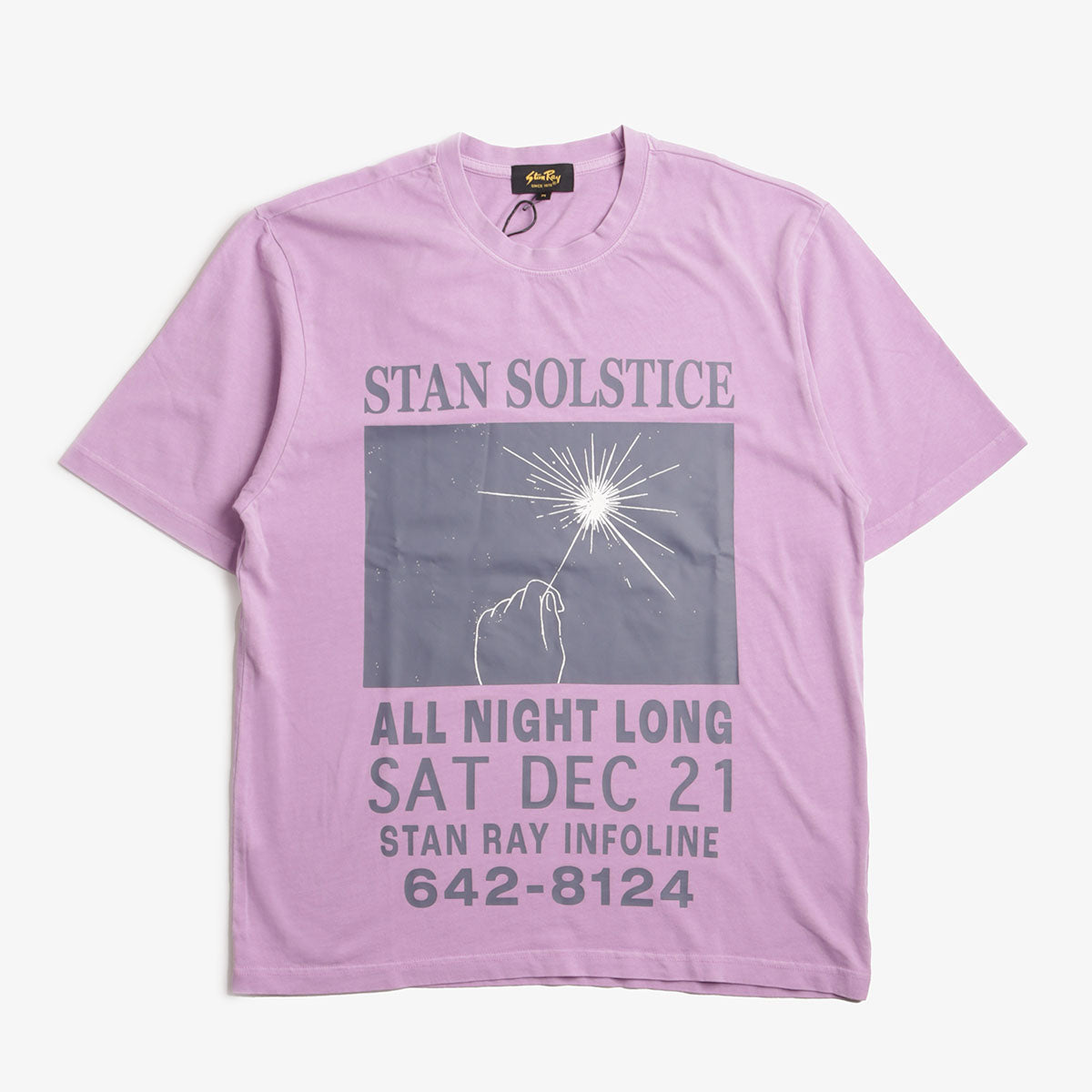 Stan Ray Solstice T-Shirt, Washed Lavendar, Detail Shot 1