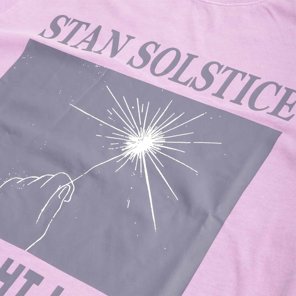 main Stan Ray Solstice T-Shirt, Washed Lavendar, Detail Shot 2