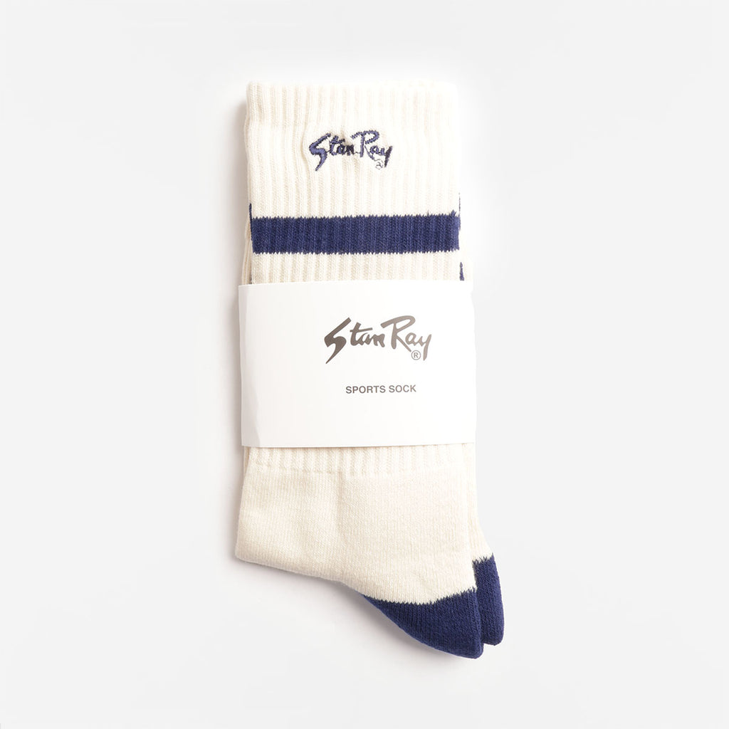 Stan Ray Sports Socks, Natural Navy, Detail Shot 2
