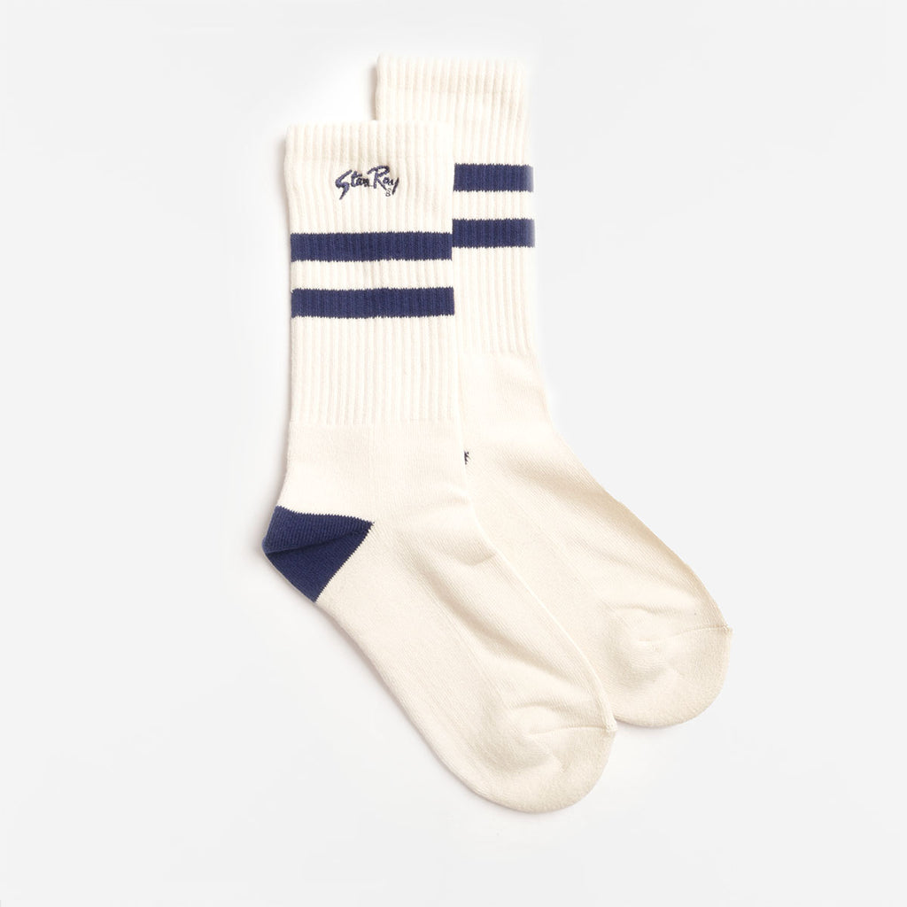 Stan Ray Sports Socks, Natural Navy, Detail Shot 1