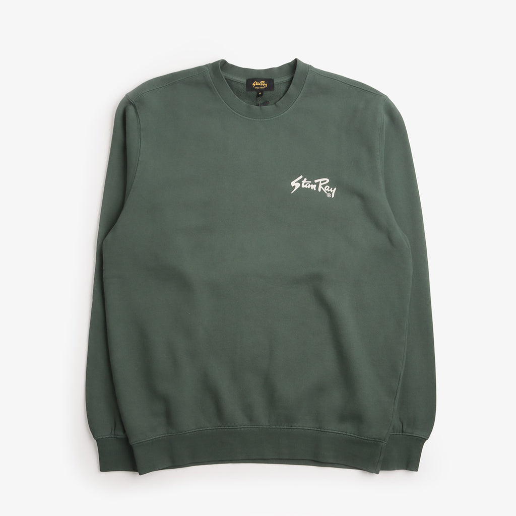 Stan Ray Stan OG Crew in Washed Pineneedle, front view
