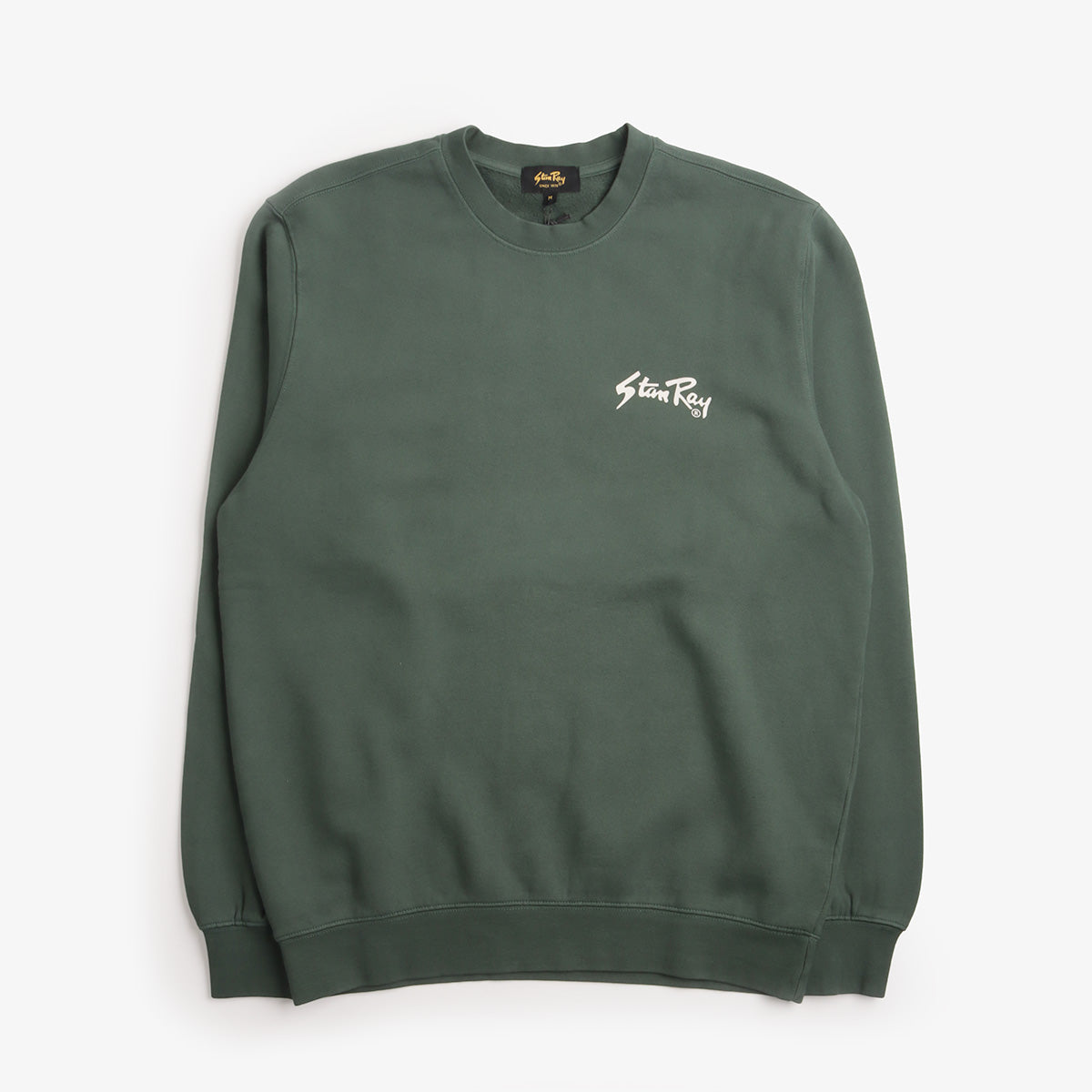 Stan Ray Stan OG Crew in Washed Pineneedle, front view