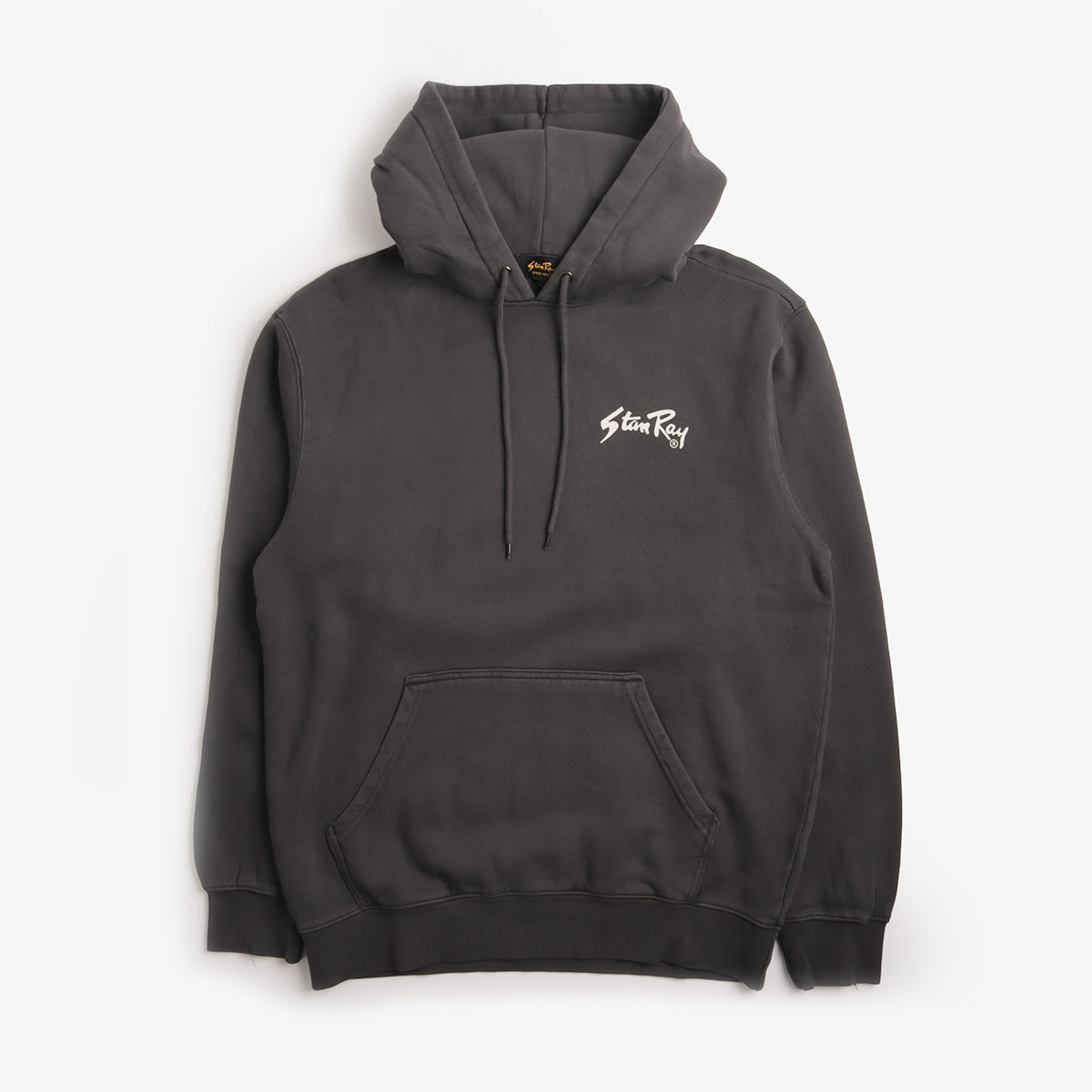 Stan Ray Stan OG Hoodie in Washed Black, front view