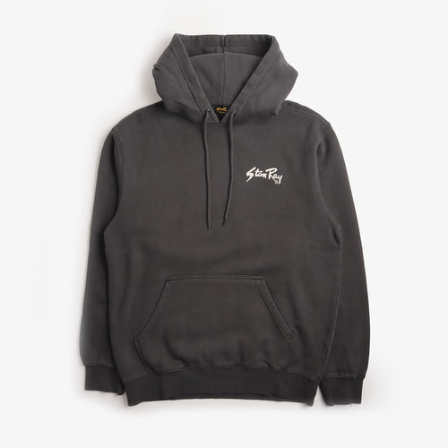 Stan Ray Stan OG Hoodie in Washed Black, front view