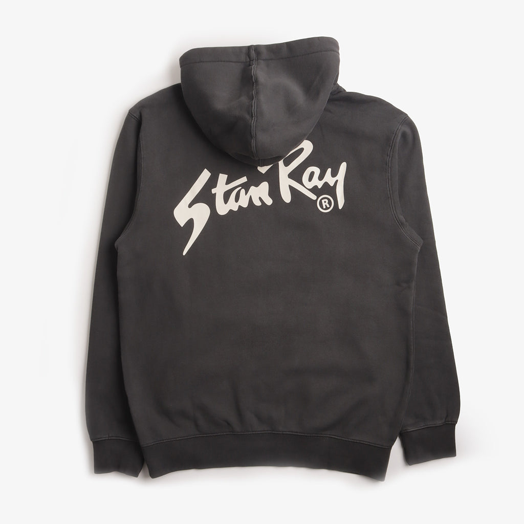 Stan Ray Stan OG Hoodie in Washed Black, back print