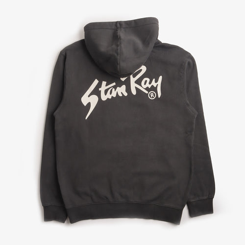 Stan Ray Stan OG Hoodie in Washed Black, back print