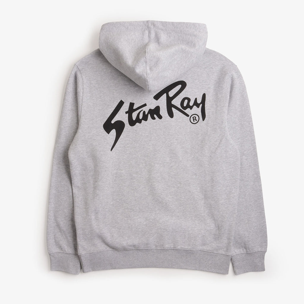 Stan Ray Stan OG Hoodie in Heather Grey, back print