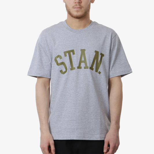 Stan Ray Stan Serif T-Shirt, Grey, Detail Shot 1