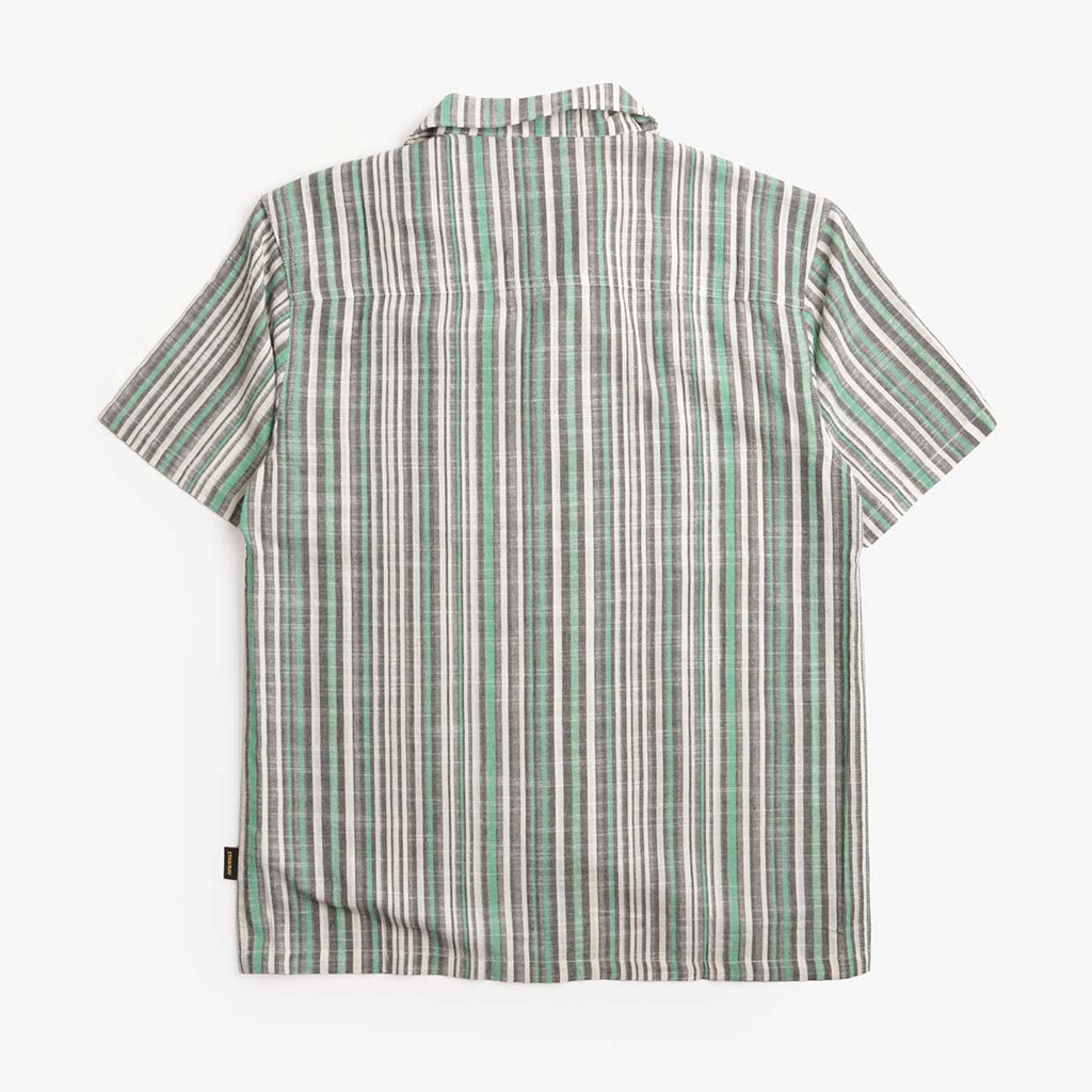Stan Ray Tour Shirt, Black Green Stripe, Detail Shot 3