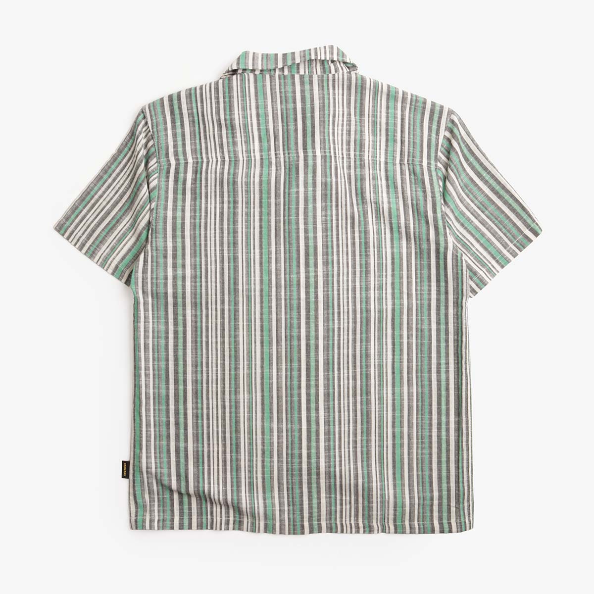 Stan Ray Tour Shirt, Black Green Stripe, Detail Shot 3