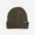 Stan Ray Waffle Beanie, Olive, Detail Shot 1