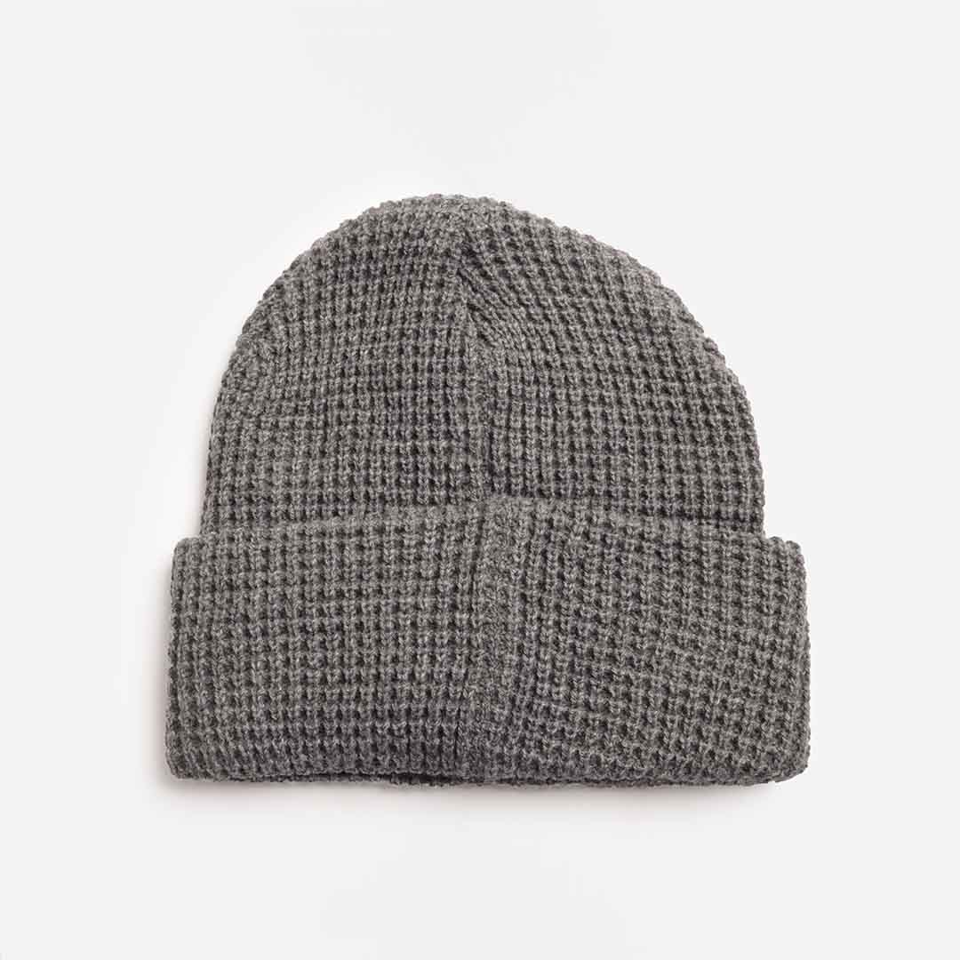 main Stan Ray Waffle Beanie, Charcoal, Detail Shot 3
