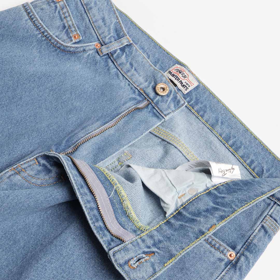 Stan Ray Wide 5 Pant, Mid Stone Denim, Detail Shot 3