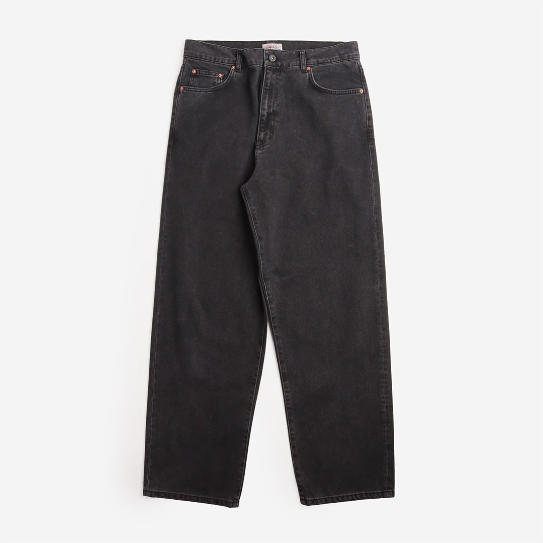 Stan Ray Wide 5 Pant in Washed Black, front view