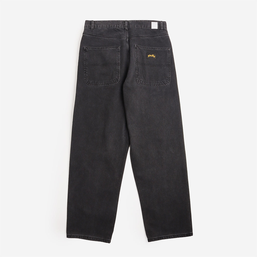 Stan Ray Wide 5 Pant in Washed Black, back view