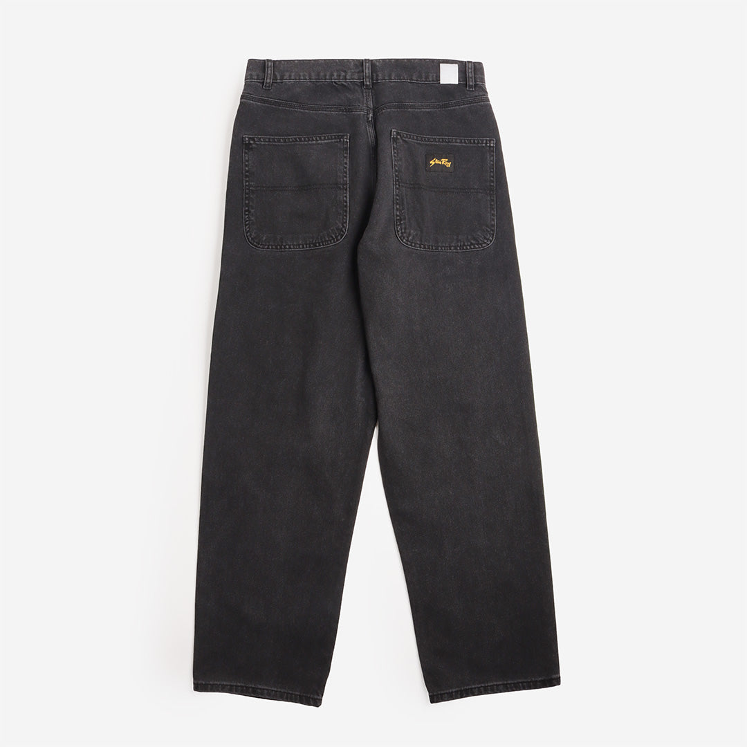 Stan Ray Wide 5 Pant in Washed Black, back view