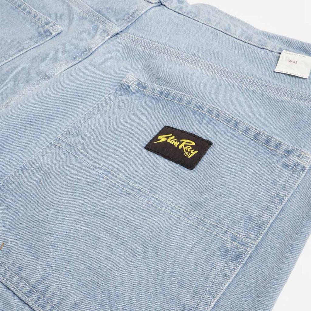Stan Ray Wide 5 Shorts, Ice Stone Denim, Detail Shot 4