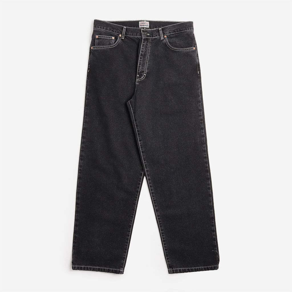 Stan Ray Wide 5 Pant, Black Stone Denim, Detail Shot 1