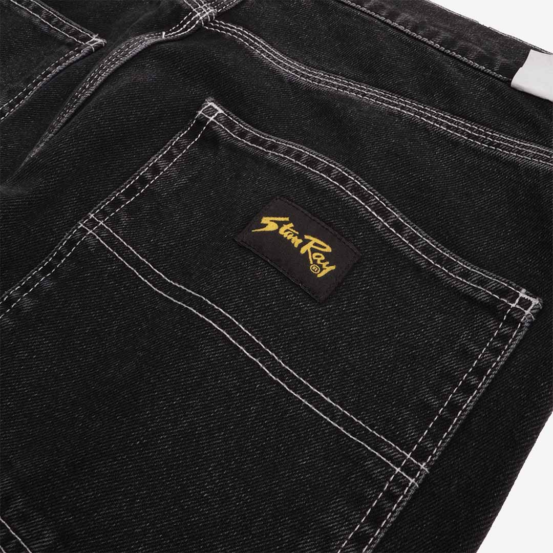 Stan Ray Wide 5 Pant, Black Stone Denim, Detail Shot 4