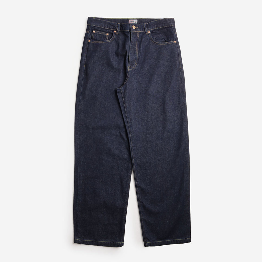 Stan Ray Wide 5 Pant, Single Rinse Denim Blue, Detail Shot 1