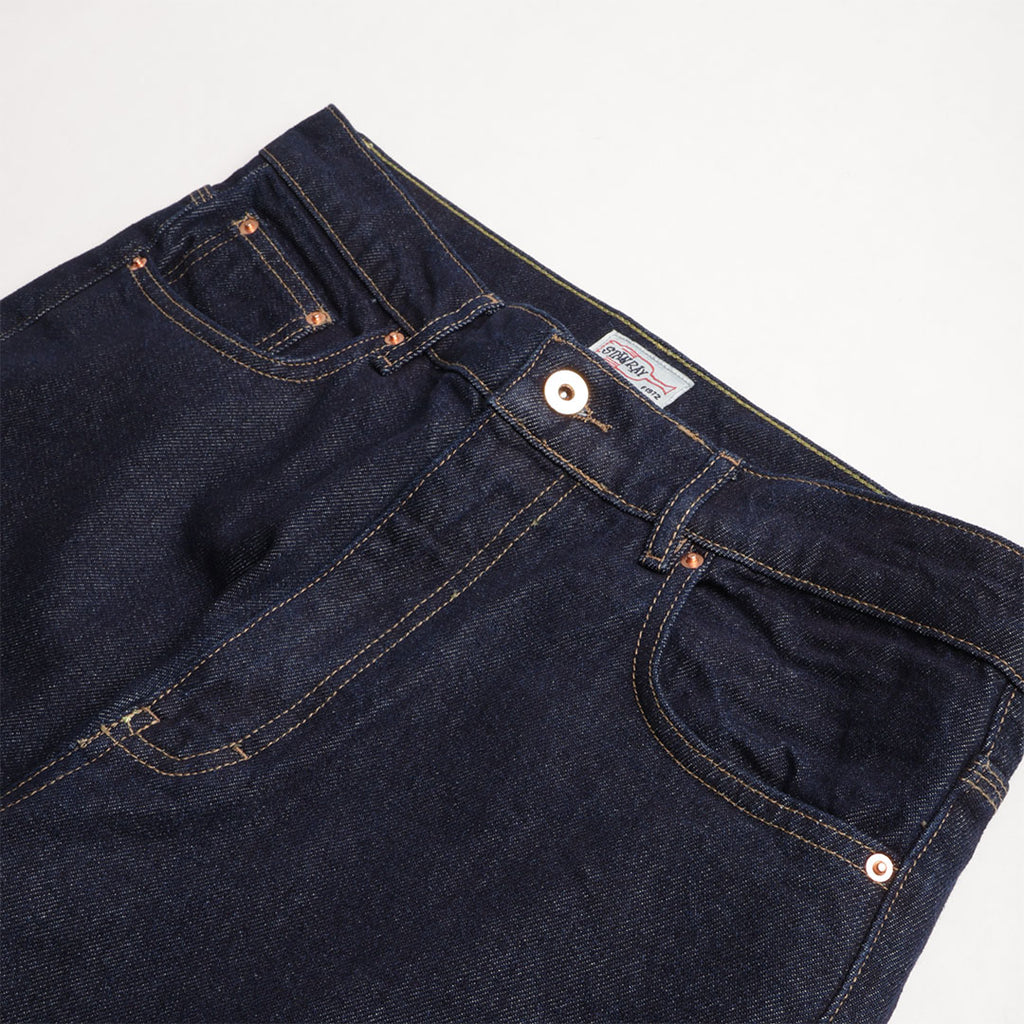 Stan Ray Wide 5 Pant, Single Rinse Denim Blue, Detail Shot 2