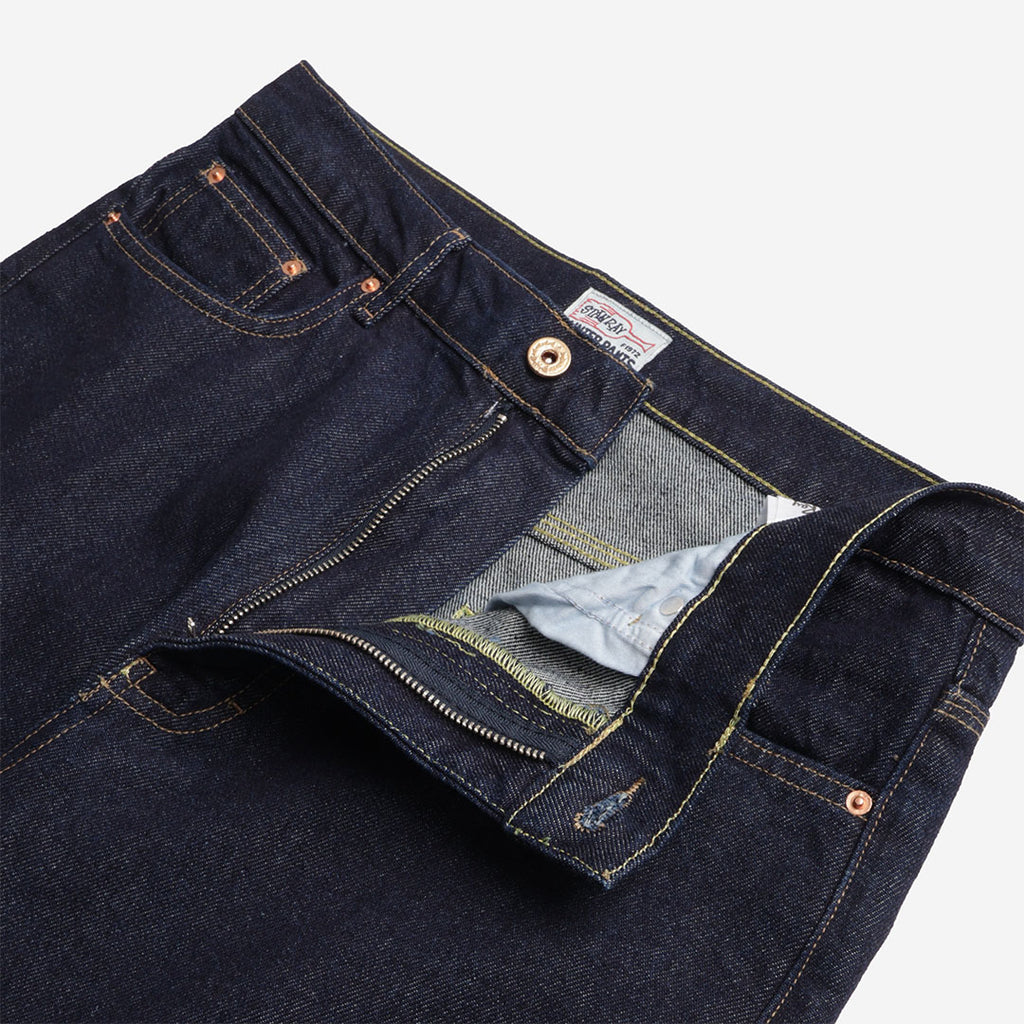 Stan Ray Wide 5 Pant, Single Rinse Denim Blue, Detail Shot 3
