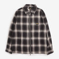 Stan Ray Zip Shirt in Black Check, front view