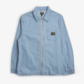 Stan Ray Zip Shirt in Mid Wash Denim, front view