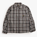 Stan Ray Zip Shirt, Charcoal Plaid, Detail Shot 1