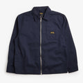 Stan Ray Zip Shirt, Navy Bedford, Detail Shot 1