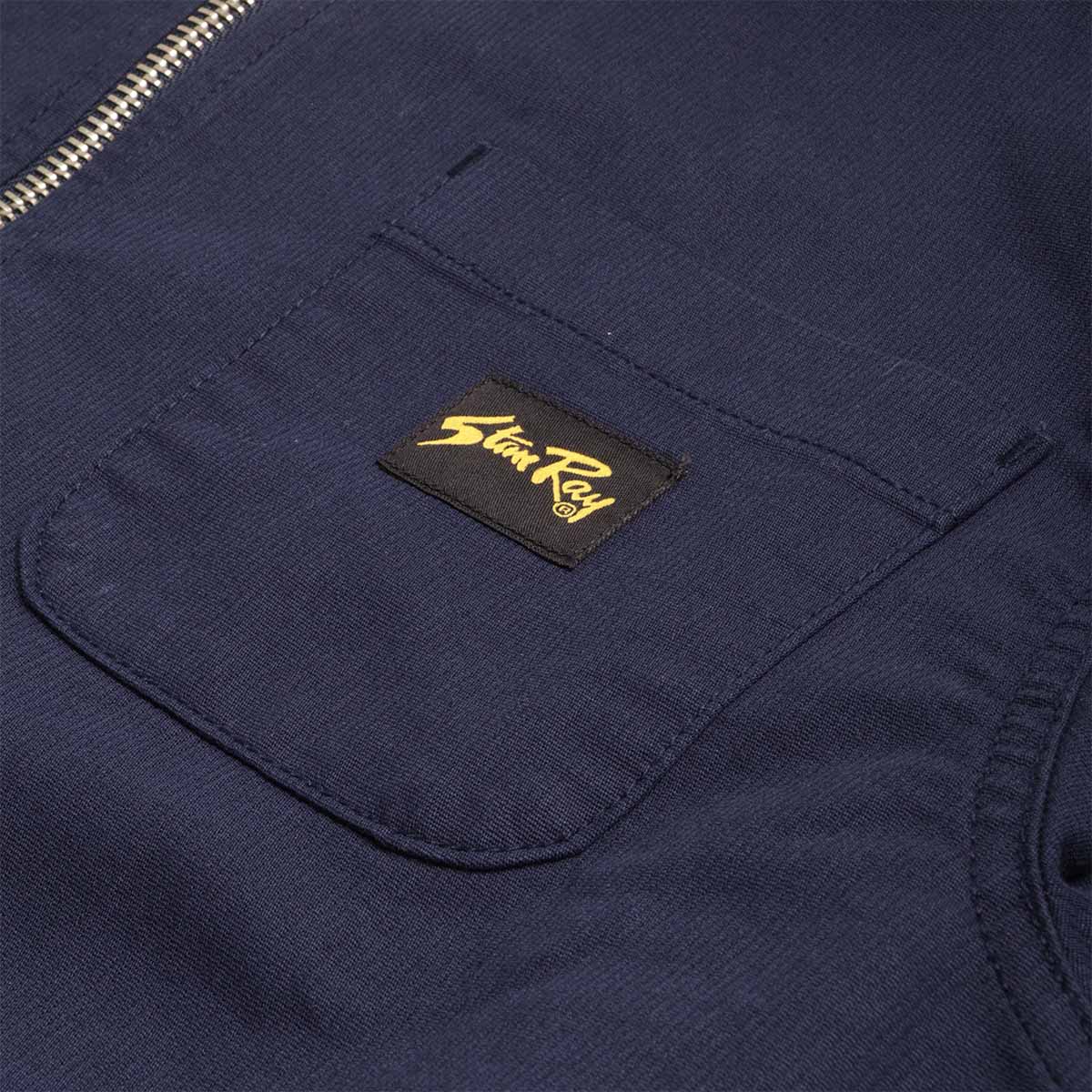 Stan Ray Zip Shirt, Navy Bedford, Detail Shot 2
