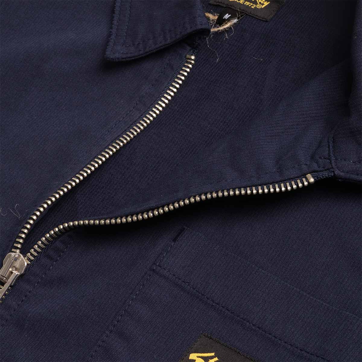 Stan Ray Zip Shirt, Navy Bedford, Detail Shot 3
