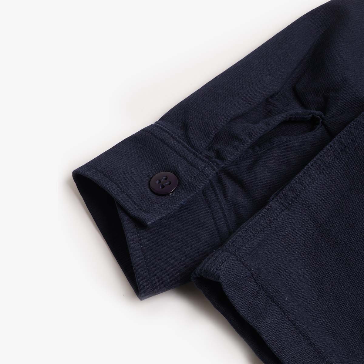 Stan Ray Zip Shirt, Navy Bedford, Detail Shot 5