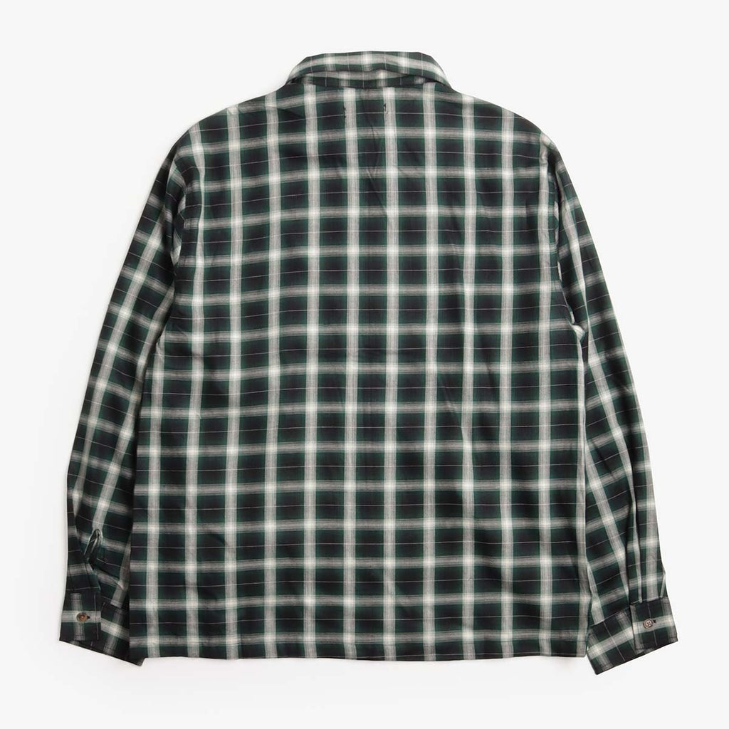 Stan Ray Zip Shirt, Green Check, Detail Shot 2