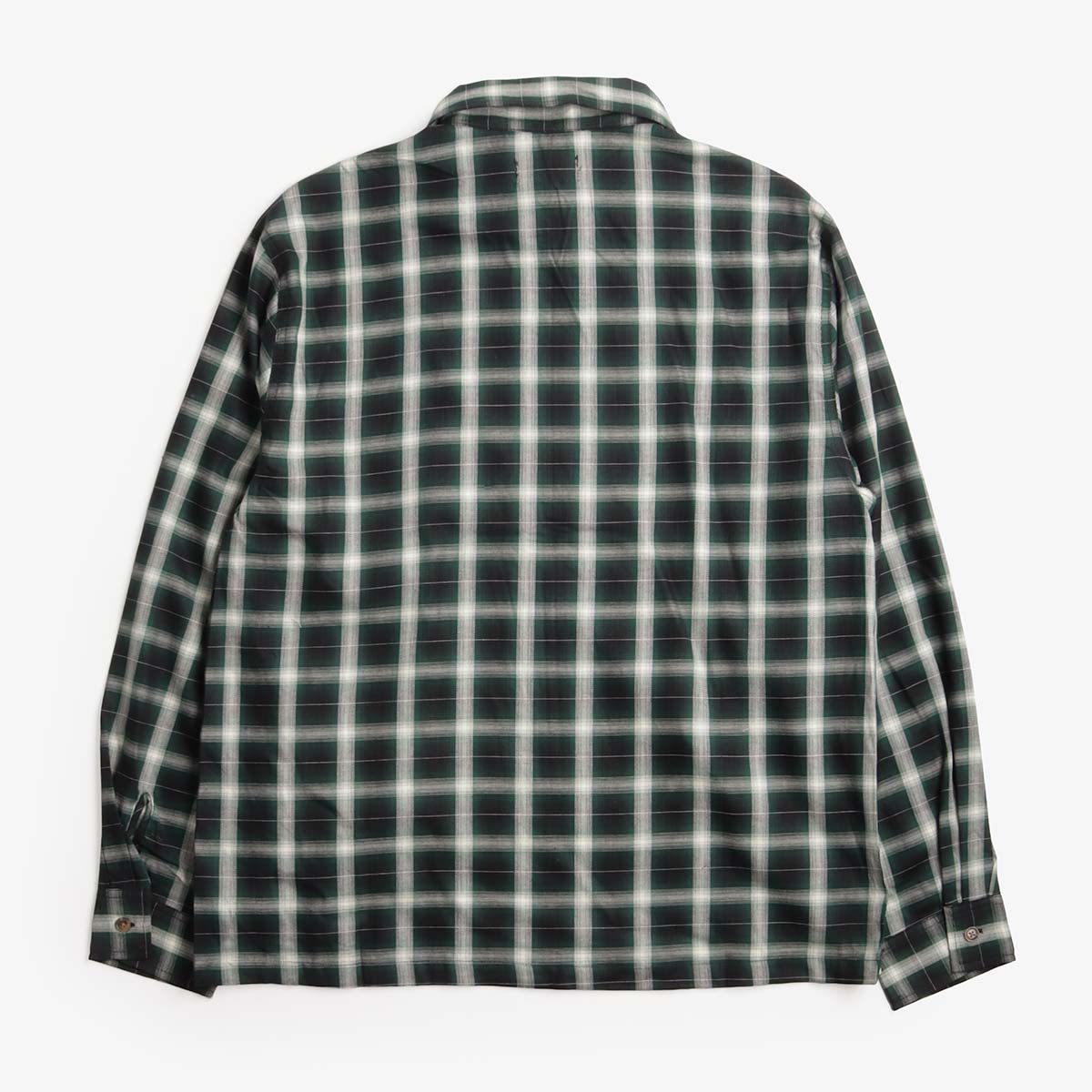Stan Ray Zip Shirt, Green Check, Detail Shot 2