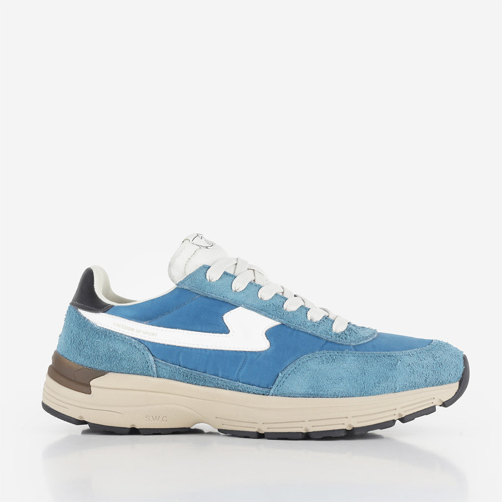 Stepney Workers Club Osier S-Strike Geo Merged II Shoes, Sea Blue, Detail Shot 1