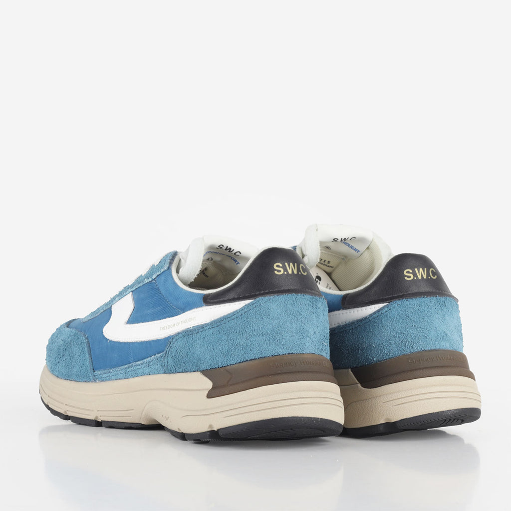 Stepney Workers Club Osier S-Strike Geo Merged II Shoes, Sea Blue, Detail Shot 3