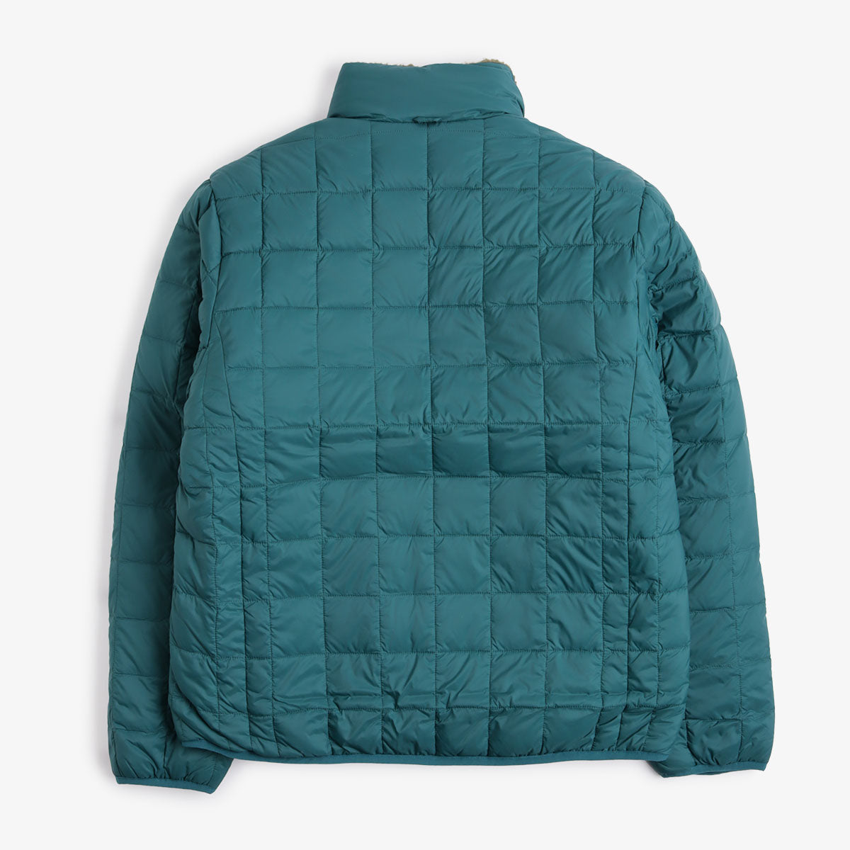 Taion Down x Boa Reversible Fleece Jacket, Dark Blue Green Dark Olive, Detail Shot 8