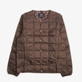 Taion Crew Neck Down Jacket - Dark Chocolate