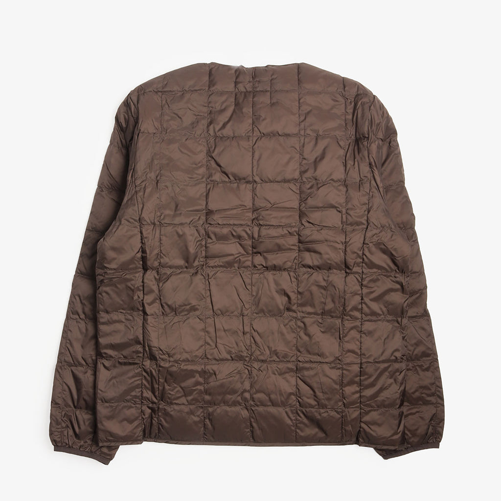 Taion Crew Neck Down Jacket - Dark Chocolate