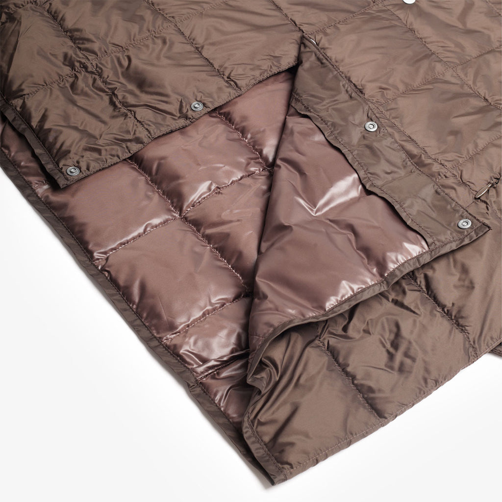 Taion Crew Neck Down Jacket - Dark Chocolate