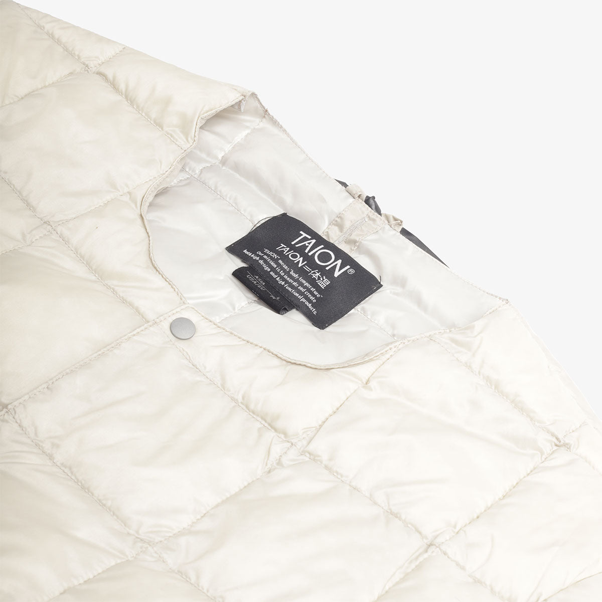 Taion Crew Neck Down Jacket - Icegray