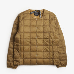 thumbnail Taion Crew Neck Down Jacket, Beige, Detail Shot 1