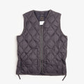 Taion Military V Neck W-Zip Down Vest - Dark Charcoal